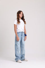 Loose-Fit Light Jeans