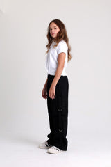 Baggy Cargo Black Jeans