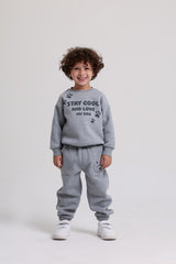 Bear Hug Back Gray Pajama