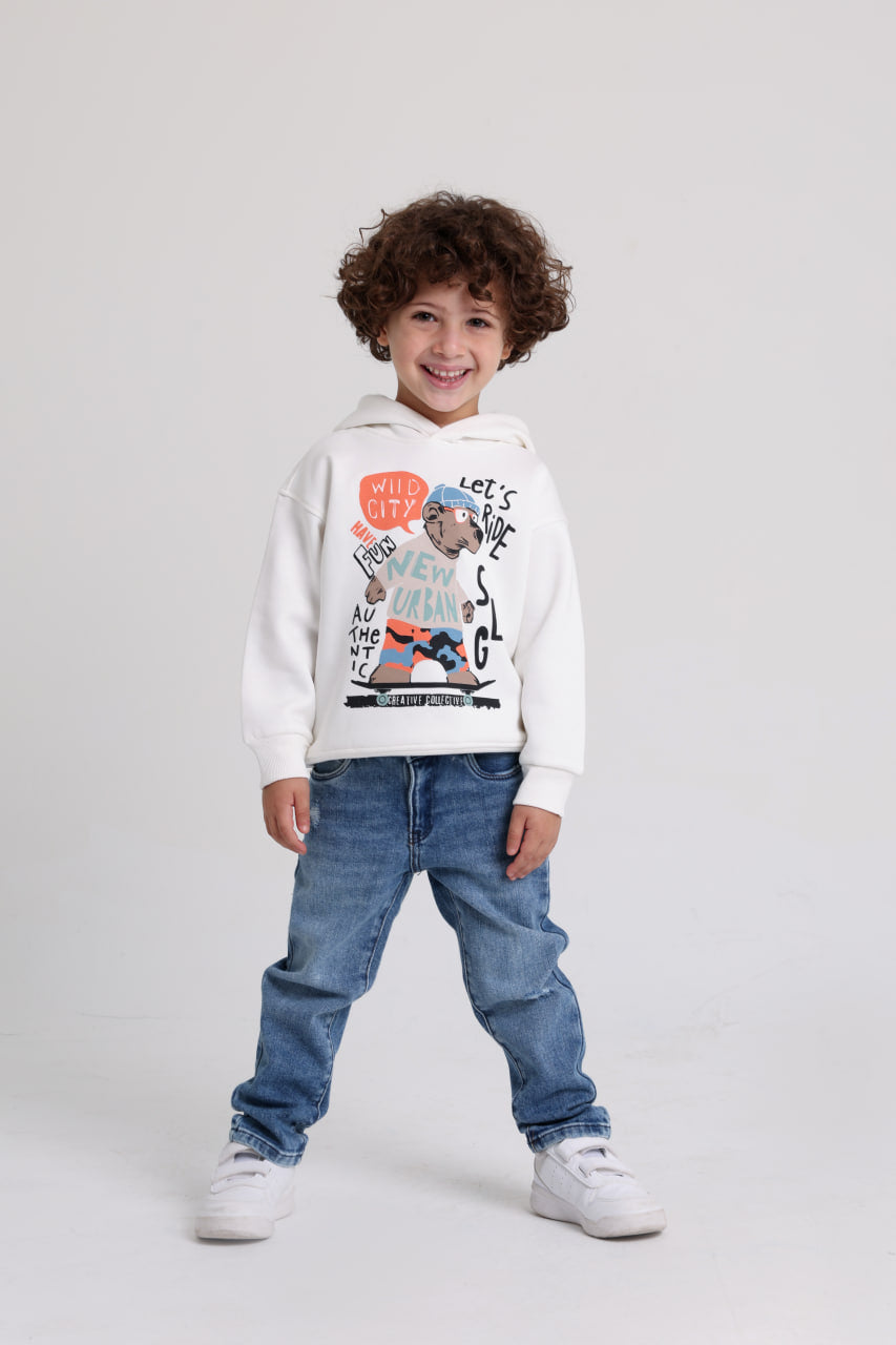 Wild City Offwhite Sweetshirt