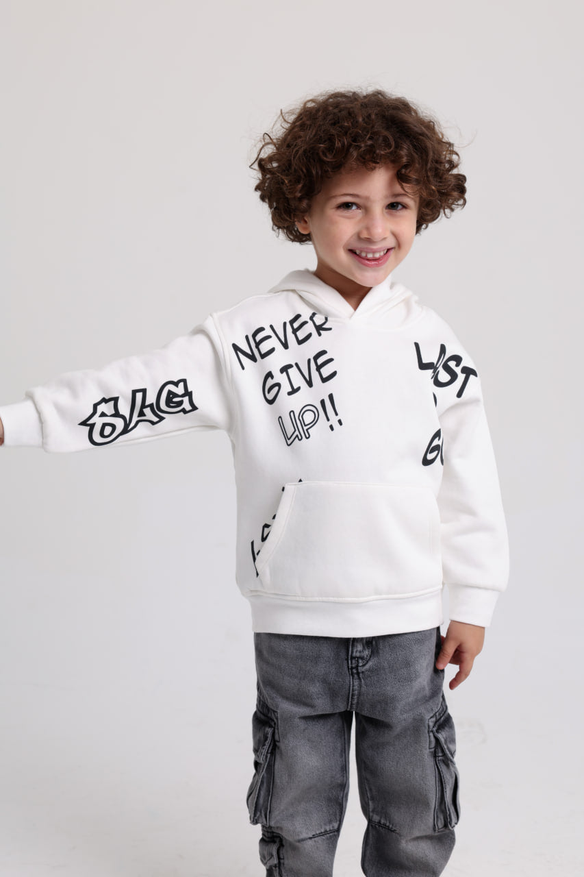 Last To GO Offwhite Sweetshirt