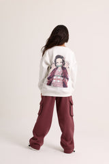 Anime Kamado White Pajama