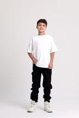 Cargo Gabardine Black Pants