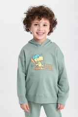 Friends Cheering Olive Green Cotton Set