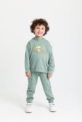 Friends Cheering Olive Green Cotton Set