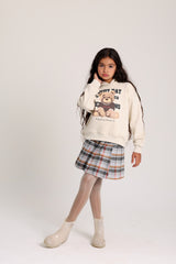 Gray/Brown Wool Skirt