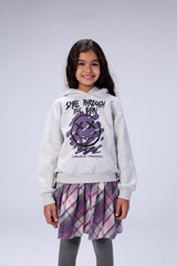 Purple Fancy Wool Skirt