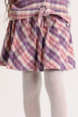 Purple / Pink Wool Skirt