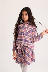 Purple / Pink Wool Skirt