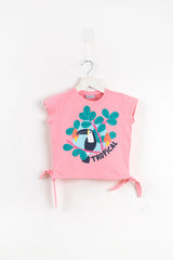 Tropical Parrot Crop T-shirt