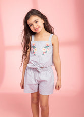 Light Blue Set with a flower