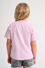Bubbly Gum Girl T-shirt - Purple