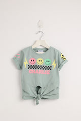Charlie Smiley Faces Mint T-shirt