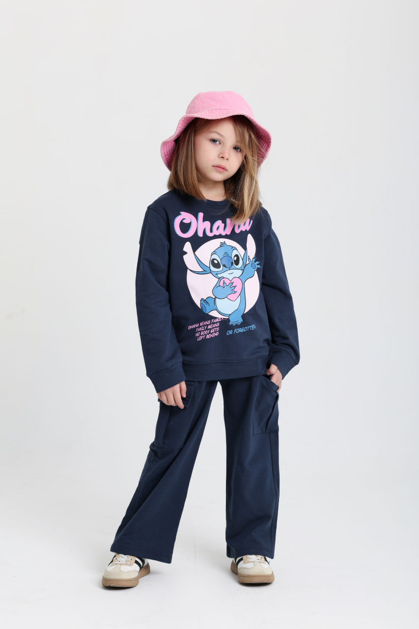 Ohana Stitch Dark BlueCotton Set