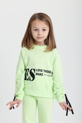 YES Ribbed Cuff Kiwi Cotton Set