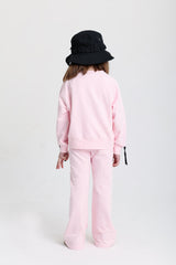 YES Ribbed Cuff Pink Cotton Set