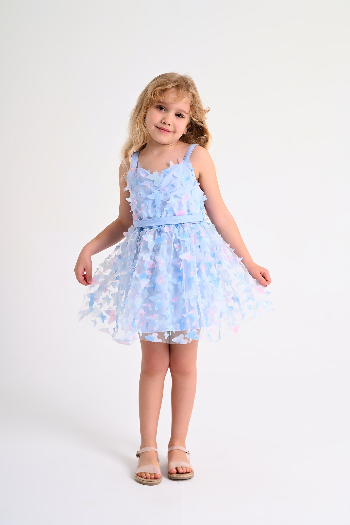 Flory Fairy Dress - Light Blue