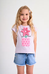 Sunflower Vase T-shirt - Pink