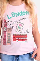 London Guide T-shirt - Pink