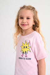 Born To Glow T-shirt - Pink