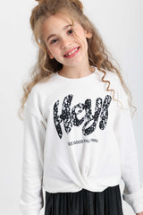 Cropped Hem Trendy Top