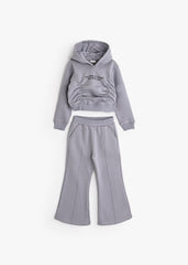 Rushed Front & Flare PJ - Gray