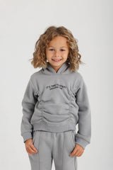 Rushed Front & Flare PJ - Gray