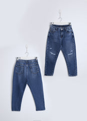 Ripped Knee Girls Jeans