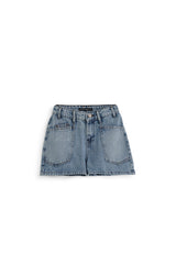 Oversized Pockets Short - Jeans