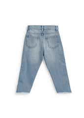 Fringe-Side Denim - Light Blue