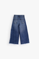 Front-Seam Wide-Leg - Dark Blue
