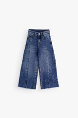 Front-Seam Wide-Leg - Dark Blue