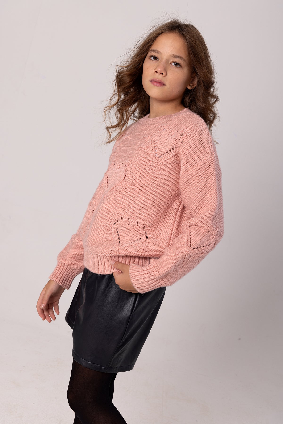 Heart Knitted Pullover