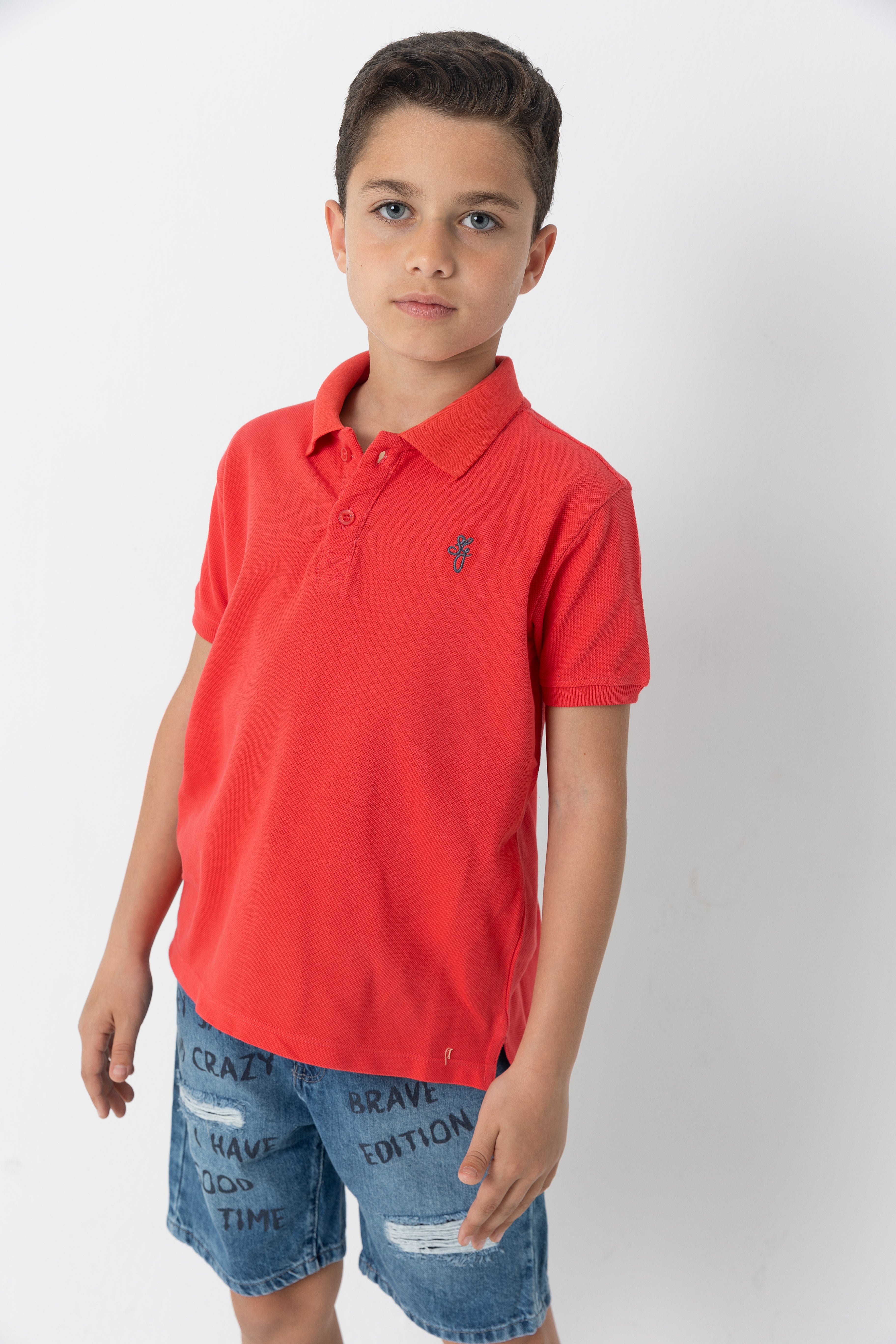 Red Polo Basic T-shirt