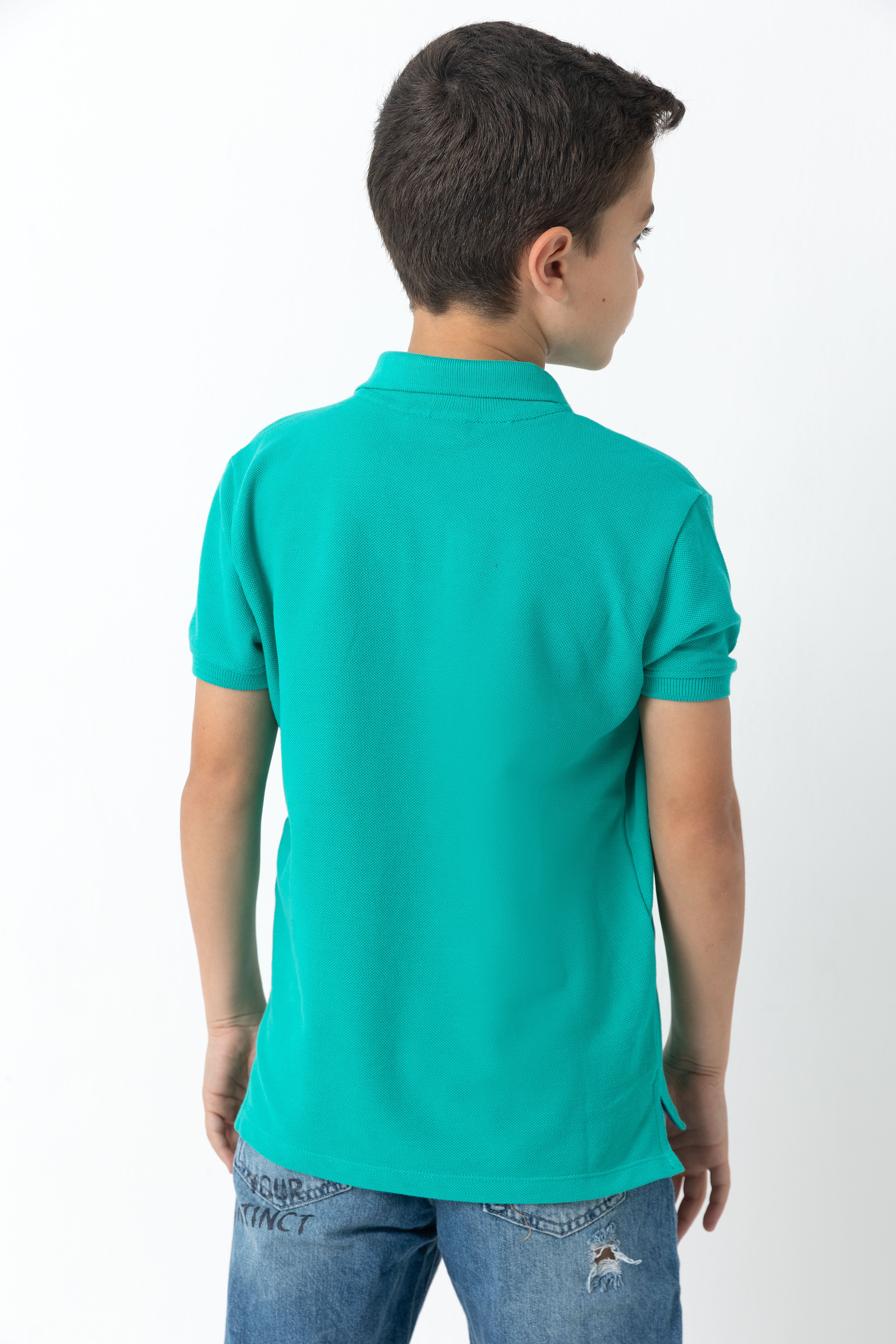 Green Polo Basic T-shirt