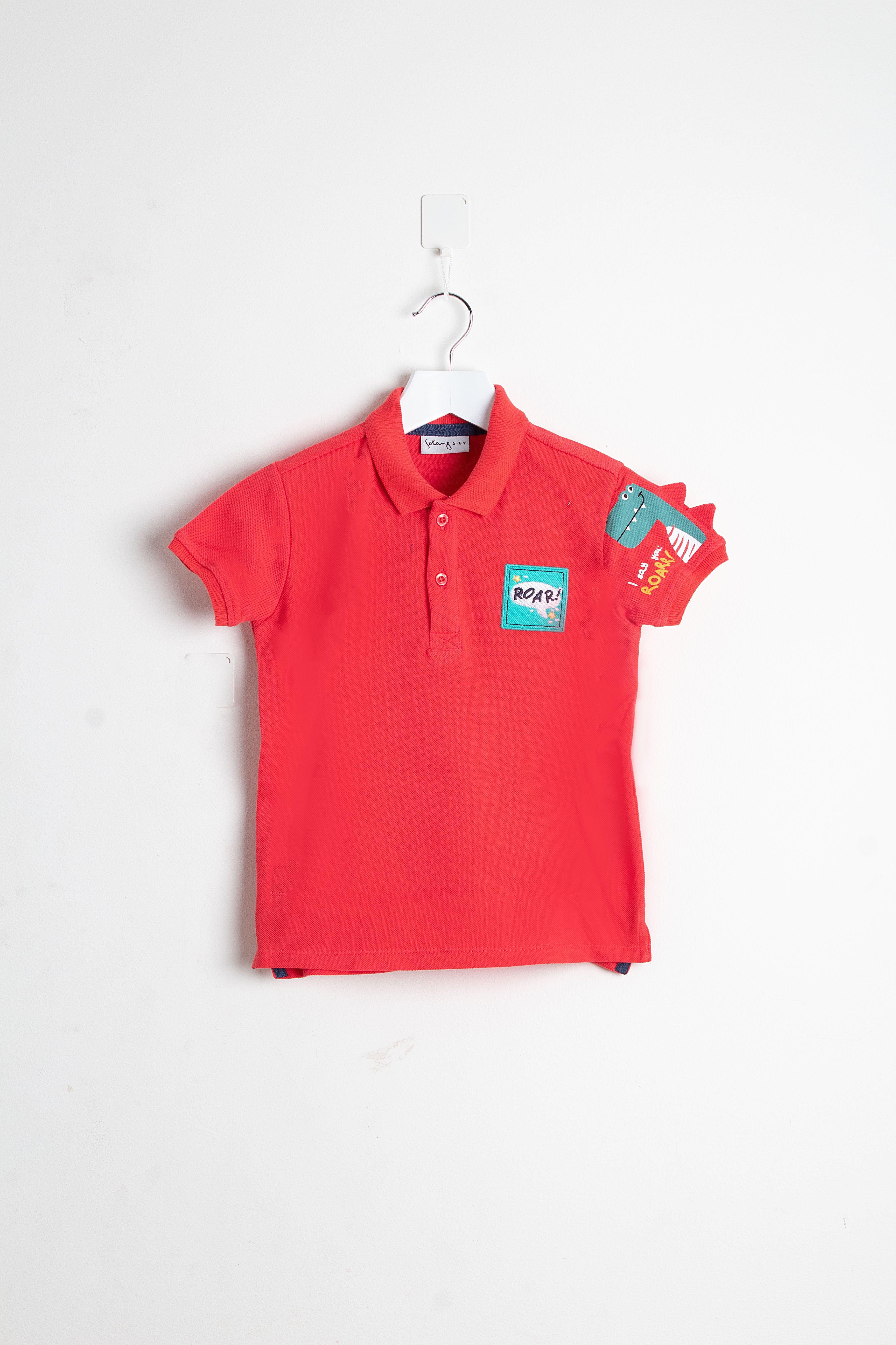 Roar with Dino Sleeve Polo