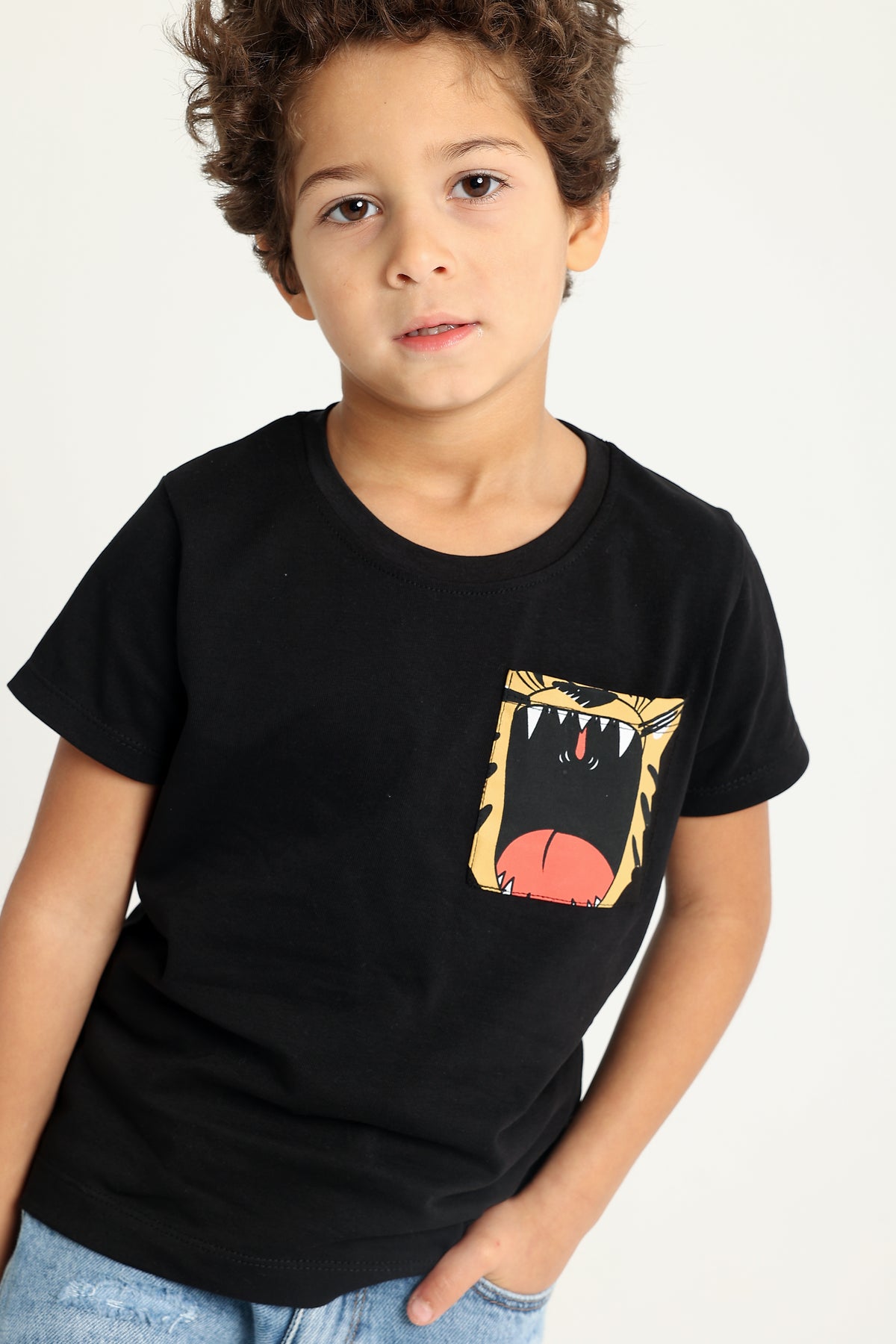 Tiger Mouth Design T-shirt