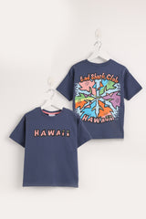 HAWAII Shark Club Indigo T-shirt