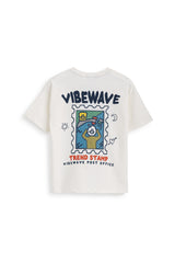 Vibe Waves T-shirt - Offwhite