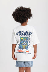 Vibe Waves T-shirt - Offwhite
