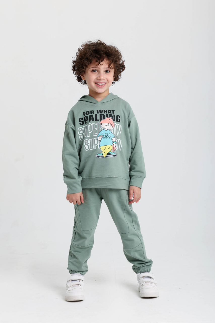 Hooded Superboy Cotton Set