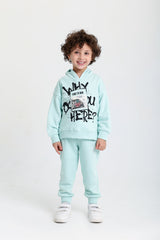 Hooded Car Graph Cotton Set