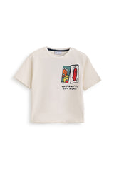 Emoji Skate T-shirt - Offwhite