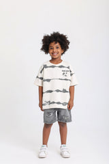 Wave Spot T-shirt - Beige