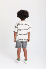 Wave Spot T-shirt - Beige