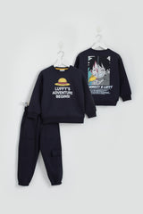 LUFFY Anime Dark Blue PJ