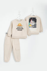 LUFFY Anime Beige PJ