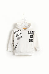 Last To GO  Offwhite Sweetshirt