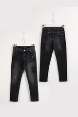 Faded Wash Light Blue Denim Jeans