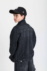 Classic Dark Gray Denim Jacket